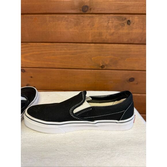 Vans Unisex Skate Slip-On Skateboard Shoe - Black/White Mens Sz 6.5 - Picture 5 of 8